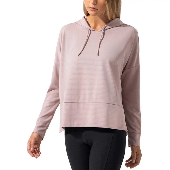 Mondetta Tops - MONDETTA Women’s Lightweight Ottoman Hoodie Pink Cloud Pullover Size XXL